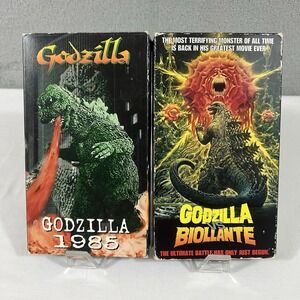 Lot Of 2 Godzilla VHS Tapes Godzilla Vs Biollante And Godzilla 1985